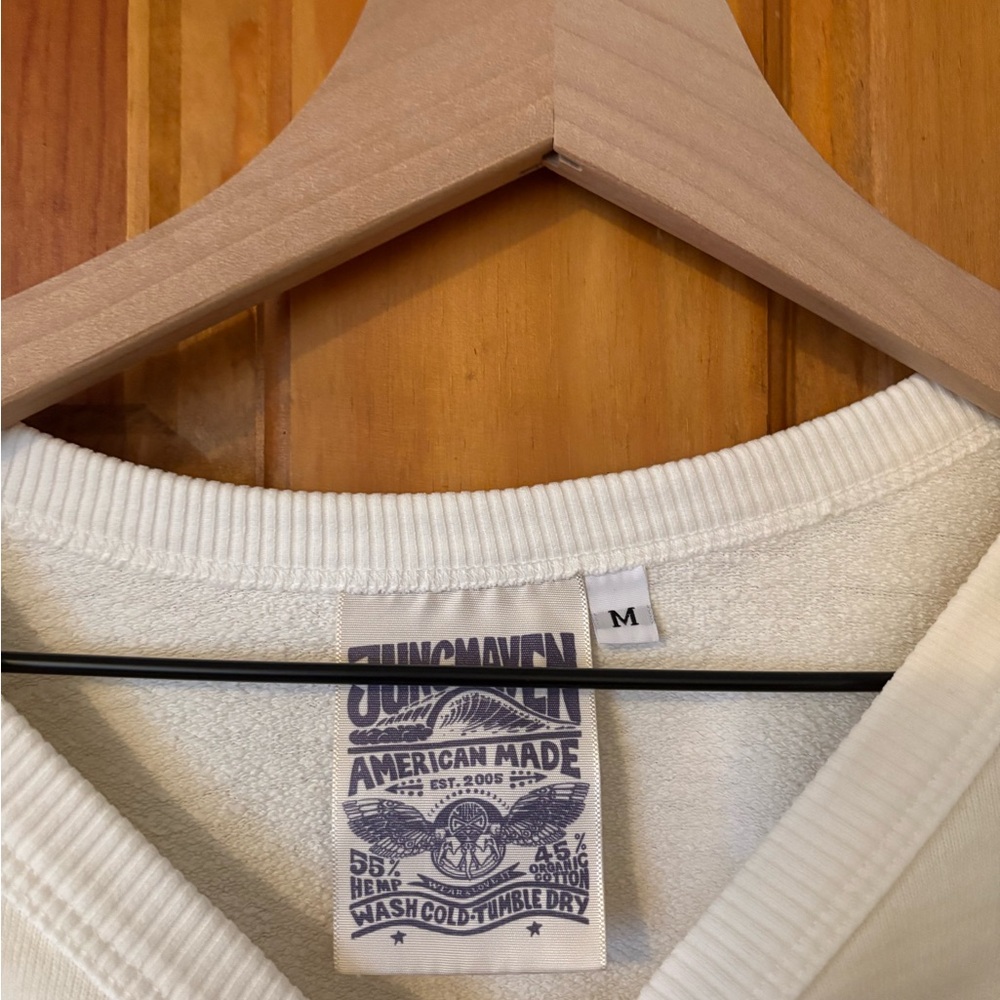 Jungmaven Crew Sweater in Cream